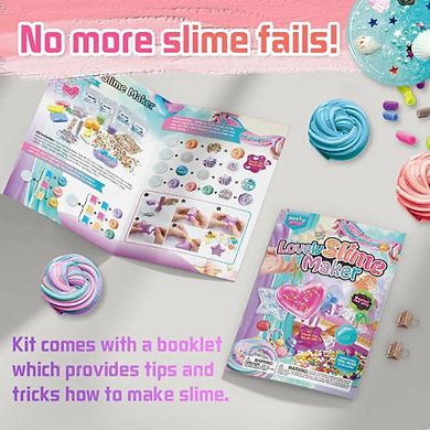 Lovely Slime Maker Kit 10+ Pre-Made Rainbow Slimes, Molds & Add-Ins, Safe & Non-Toxic Fun