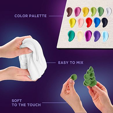 OKTO Air-Dry Clay 3D Painting Kit 3D Winter Vibes (11.4 x 11.4 in)