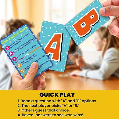 QUOKKA Card Game 500+ Questions What Would You Choose? for Kids & Adults - Day-to Day Events