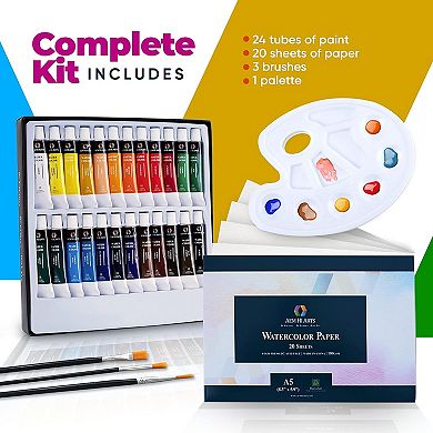 AEM Watercolor Paint Set, 48 piece set