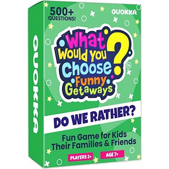 QUOKKA Card Game 500+ Questions What Would You Choose? for Kids & Adults - Travel and Getaway