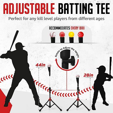 Zealfeel 7x7 ft Baseball Net with Dummy Batter, Strike Zones, Ball Collector, Batting Tee & Bag