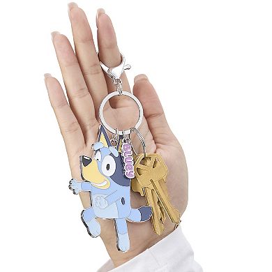 Bluey and Bingo Enamel Charm Keychains - 2 Pack Set, Officially Licensed