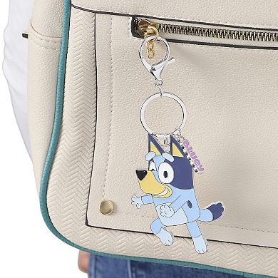Bluey and Bingo Enamel Charm Keychains - 2 Pack Set, Officially Licensed