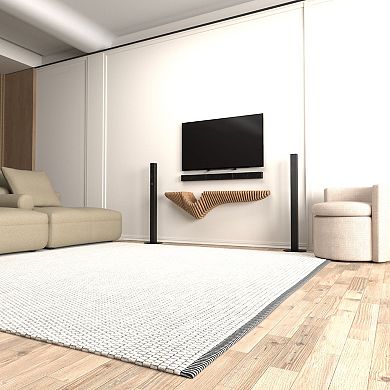 Parametric 3D Wavy Floating Shelf Modern Oak Wall-Mounted TV Unit for Living & Gaming Rooms