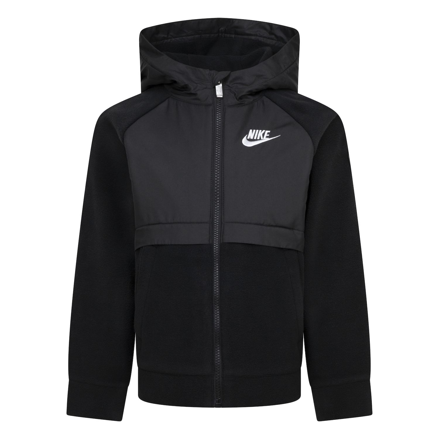 Куртка Nike Sport Ripstop & Fleece Hooded для мальчиков, цвет: Чёрный — фото 1
