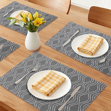 Placemats Set of 6 Placemats for Dining Table Decor Kitchen Table Mat 17.7*11.8 inch
