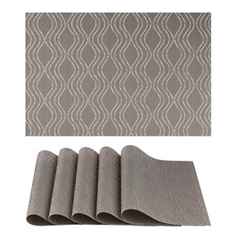 Placemats Set of 6 Placemats for Dining Table Decor Kitchen Table Mat 17.7*11.8 inch