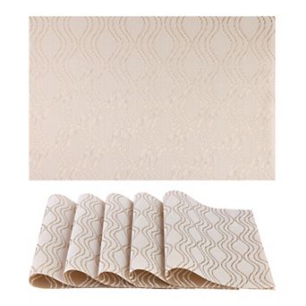 Placemats Set of 6 Placemats for Dining Table Decor Kitchen Table Mat 17.7*11.8 inch