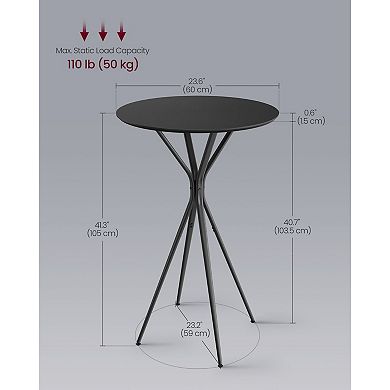Compact X-Shaped Bar Table, Versatile Design, Living Room or Home Office Use