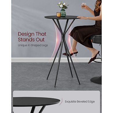 Compact X-Shaped Bar Table, Versatile Design, Living Room or Home Office Use
