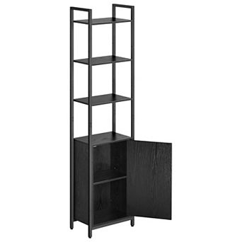 Multi-Use Vertical Storage Rack with Anti-Tip Kit, Ideal for Books, Linens, or Decor