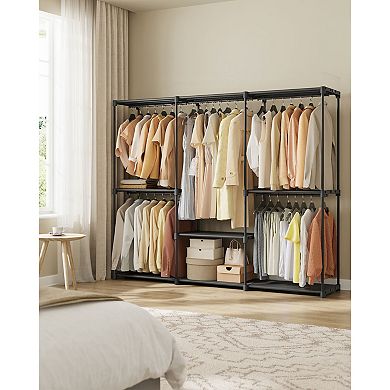 Large Portable Closet Organizer for Bedroom, Entryway, or Spare Room Storage - Black