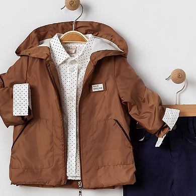 Little Boy 3 Piece Jacket, Pants and Button Up Long-Sleeve Shirt Set-Great Birthday Gift for Toddler