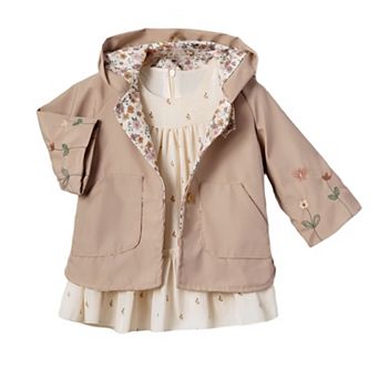 Adorable Little Girls' Dress - Perfect for Dressy Event, Summer and Fall 2 pc Girls' Outfit