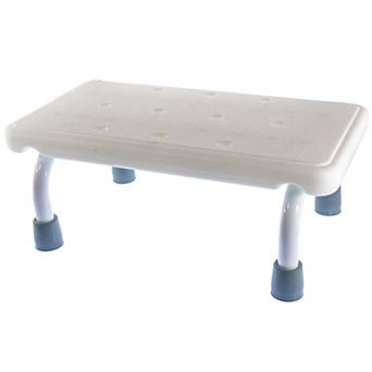 Non-Slip Bathroom Step Stool Non-Slip Surface with Drainage Holes and Rubber Feet for Shower