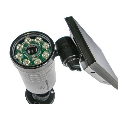 8 LED Solar Motion Spotlight IP66 Waterproof - 1400LM Warm White Outdoor Light