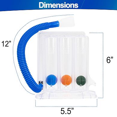 Deep Breathing Lung Exerciser - Efficient Lung Capacity & Muscle Strengthening System