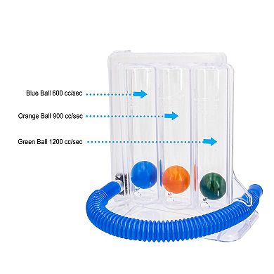 Deep Breathing Lung Exerciser - Efficient Lung Capacity & Muscle Strengthening System