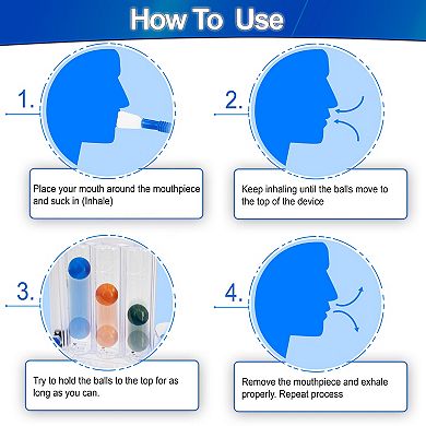 Deep Breathing Lung Exerciser - Efficient Lung Capacity & Muscle Strengthening System