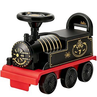 Gymax 6V Electric Kids Ride On Train Motorized Train Toy w/ Track & 6 Wheels