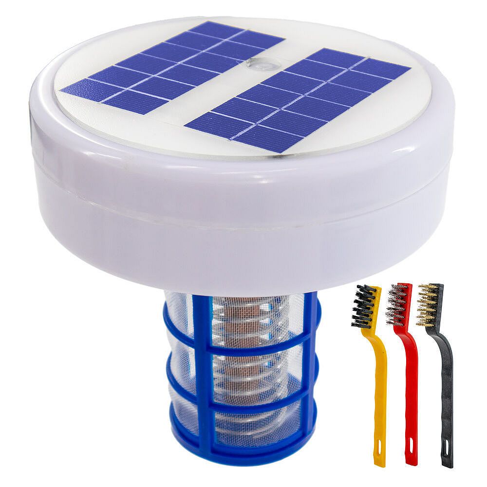 Solar Pool Ionizer Solar Powered Copper Anode Reduces Chlorine for ...