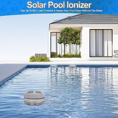 Solar Pool Ionizer Solar Powered Copper Anode Reduces Chlorine for 35,000 Gallon Pools