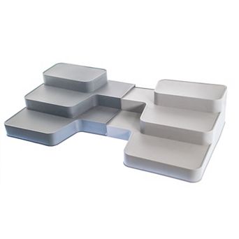 3 tier Expandable Spice Rack Organizer with Anti-Slip Grips for Kitchen