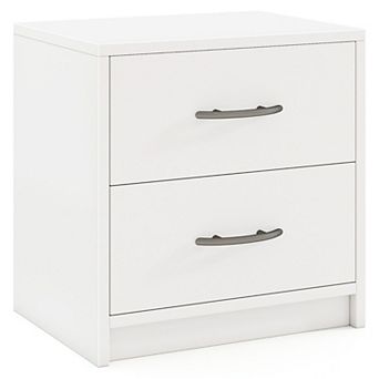 Gymax 2-Drawer Nightstand Modern Bedside Table w/ Storage for Living Room Bedroom