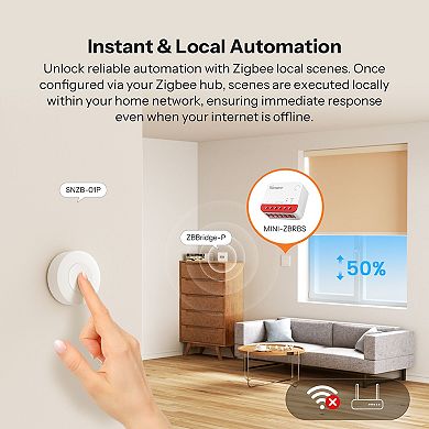 Zigbee Smart Roller Shutter Switch
