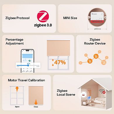 Zigbee Smart Roller Shutter Switch