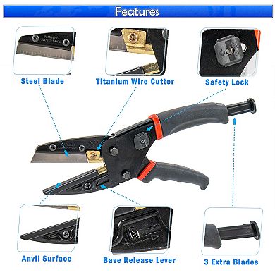 Heavy Duty 3-in-1 Multi Tool Wire Cutter Pliers Scissors Carbon Steel Blades