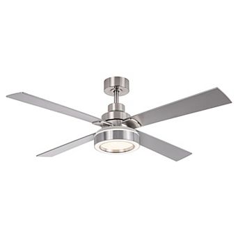 52" Modern 3CCT LED Indoor Smart Ceiling Fan with Light and Remote, APP Control