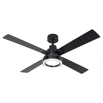 52" Modern 3CCT LED Indoor Smart Ceiling Fan with Light and Remote, APP Control