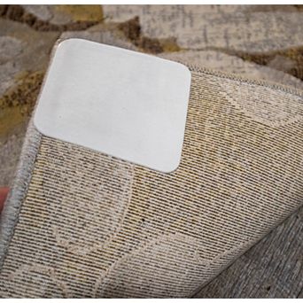 Non-Slip Rug Grippers 8 pc Set with Vacuum Suction & Adhesive Prevents Slips on Hard Floors