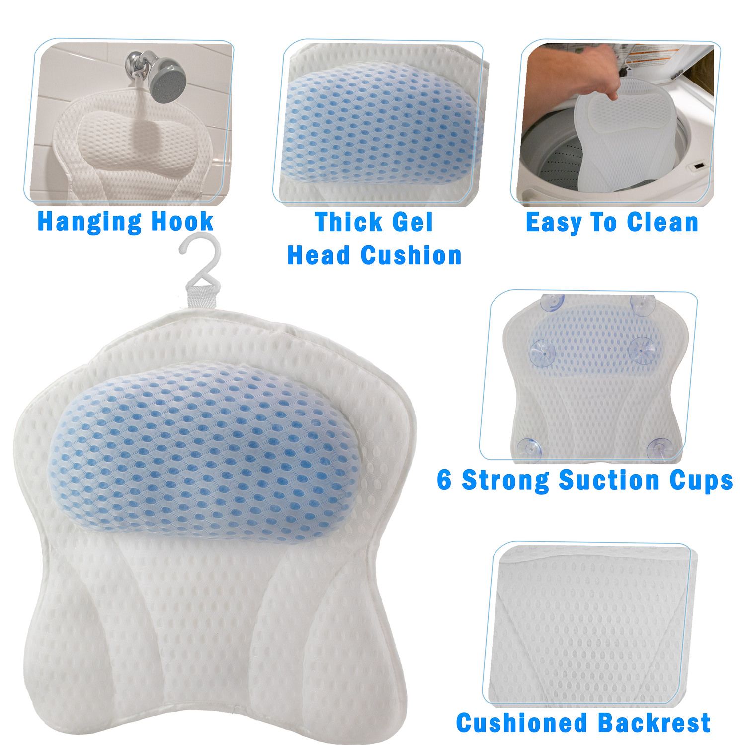 5 Star Super Deals Bath Pillow - Thumbnail 3