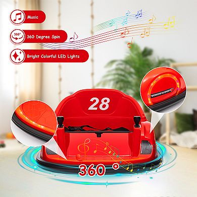 12V Ride On Bumper Car for Kids Ride on Toy Gifts Toddlers Electric Bumping Car with Remote Control