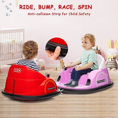 12V Ride On Bumper Car for Kids Ride on Toy Gifts Toddlers Electric Bumping Car with Remote Control