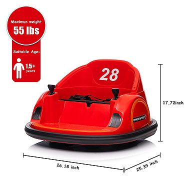 12V Ride On Bumper Car for Kids Ride on Toy Gifts Toddlers Electric Bumping Car with Remote Control