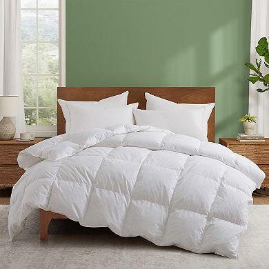 Peace Nest Premium 300TC 100% Cotton All Season White Goose Feather Down Comforter