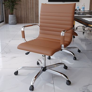 Leisuremod Harris Modern Adjustable Office Executive Swivel Chair Task Office Chair