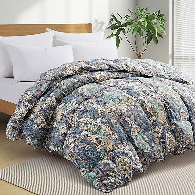 Peace Nest All Season Paisley Floral Print Down & Feather Comforter