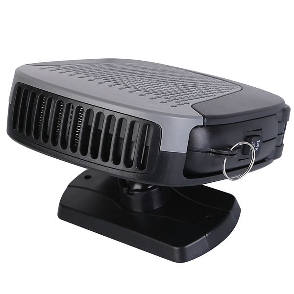Coikes Autoverwarming, 12V, 150W, draagbare voorruitverwarming/ontdooier, 2 -in-1 verwarming en koeling, 180° draaiende snelle autoverwarming, ventilator met Beugel voor de meeste voertuigen