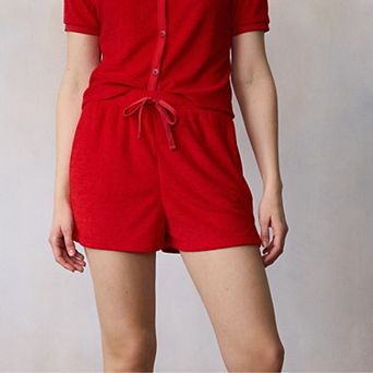 Women's LC Lauren Conrad Draw Cord Terry Shorts