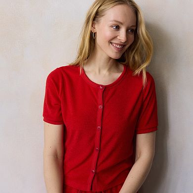 Women's LC Lauren Conrad Terrycloth Cardigan