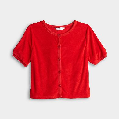 Women's LC Lauren Conrad Terrycloth Cardigan