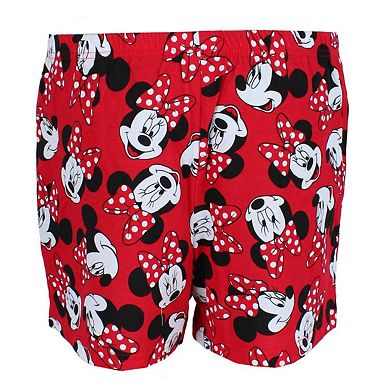Jerry Leigh Women's Minnie Mouse Bow Toss Lounge Short
