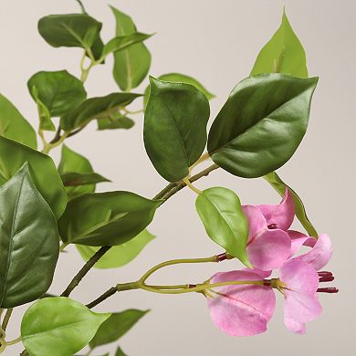 5ft Artificial Bougainvillea Tree in Pot,Flower Potted Plant,No Maintenance Required