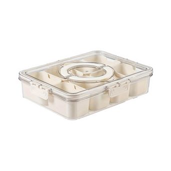 Cheer Collection Airtight Food Storage Container with 8 Removable Baskets and Secure Locking Lid