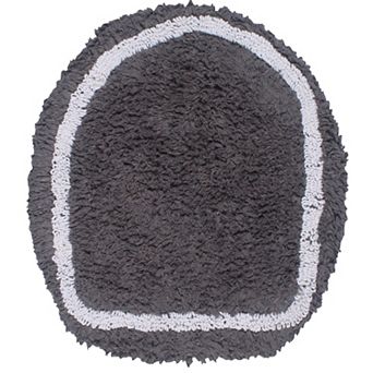 Allure Collection Cotton Toilet Lid Cover 18x18, Toilet Seat Cover, Elastic Fit, Machine Washable